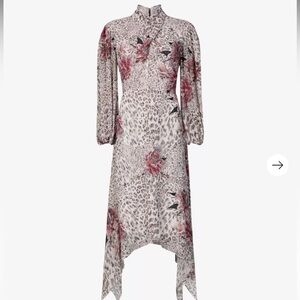 NWT ALL SAINTS Floral Leopard Print Dress